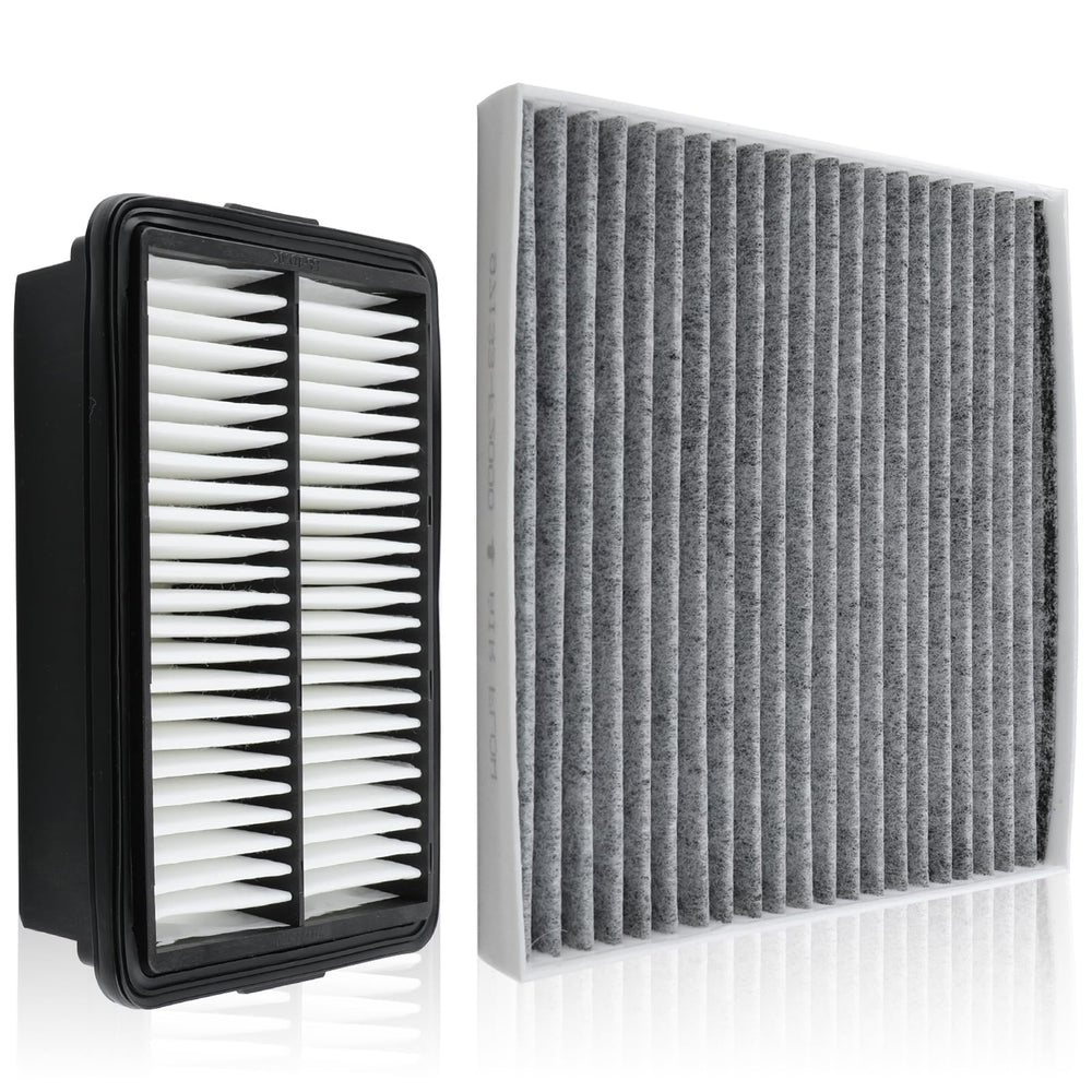 CARBBIA engine air filter close-up showing pleated media for better filtration
