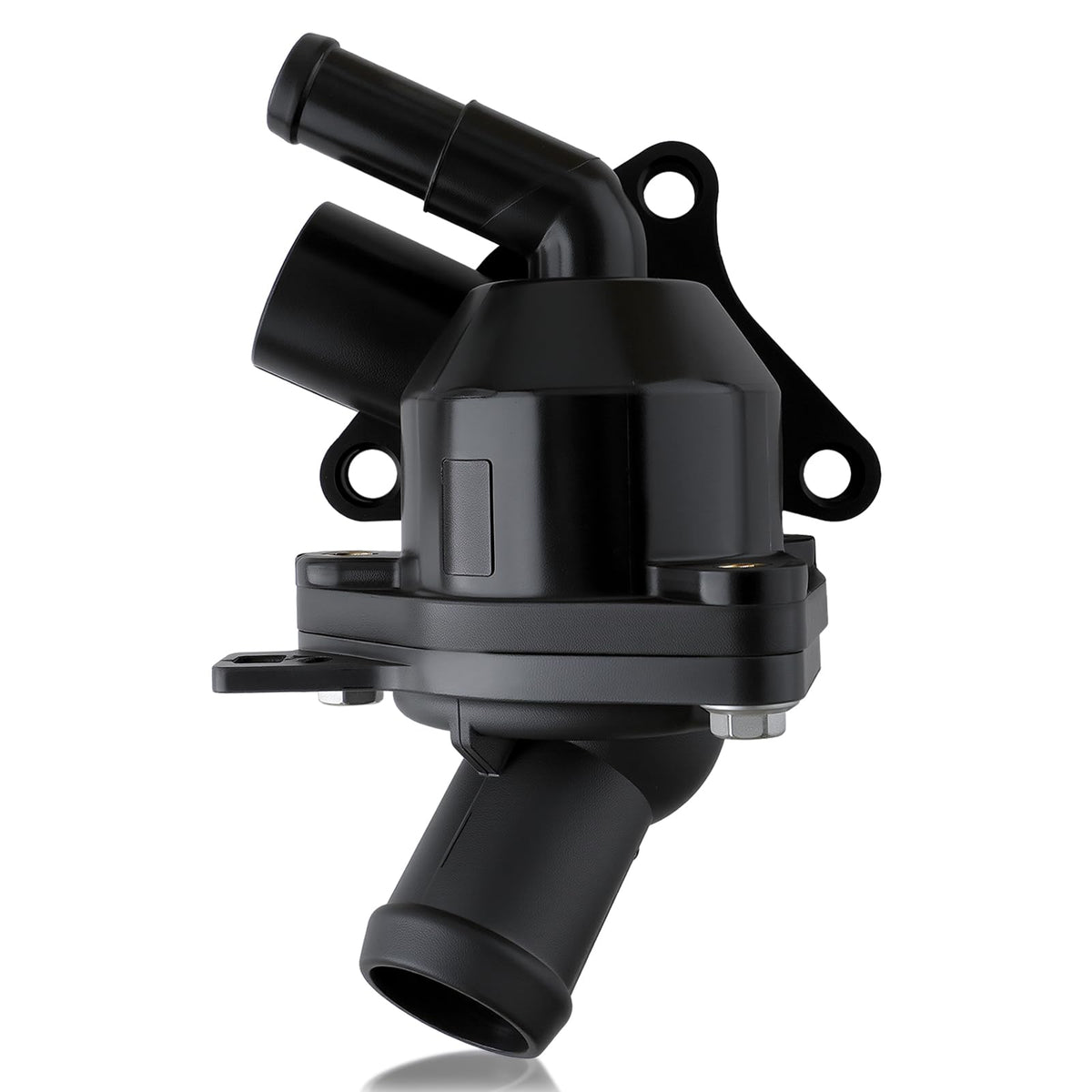 CARBBIA engine coolant thermostat housing close-up showing durable mounting.