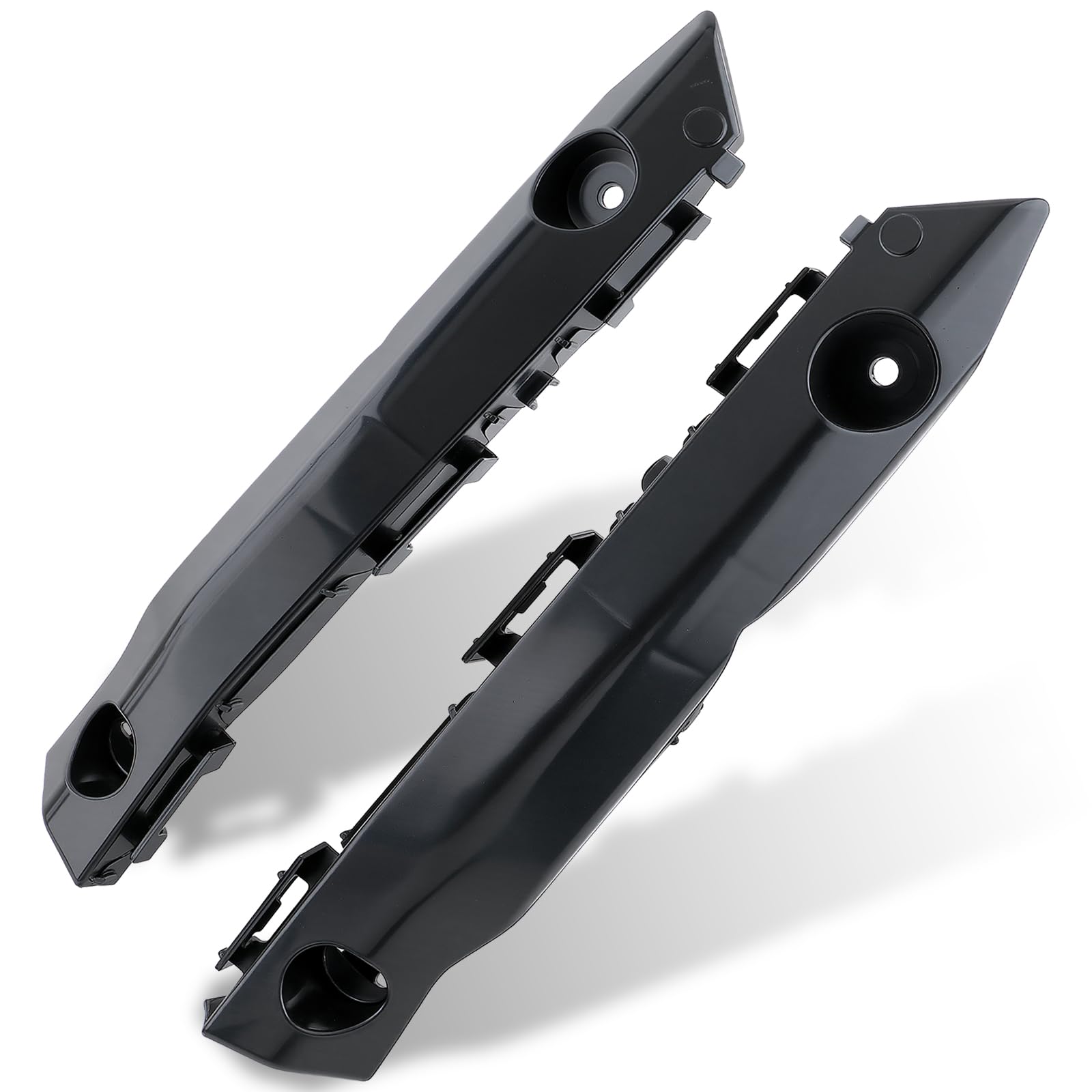 CARBBIA TO1032121 front-right bumper bracket close-up shows precise fit for Camry