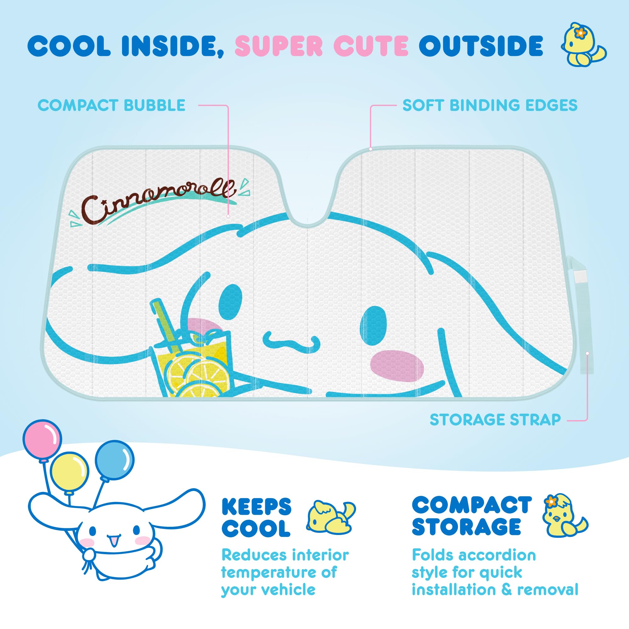 Carbella 9pc gift pack creates a coordinated interior with Sanrio charm