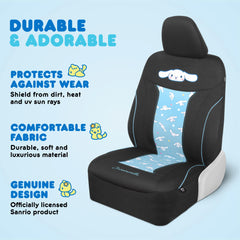 Carbella Cinnamoroll steering wheel cover adds grip and color to drives