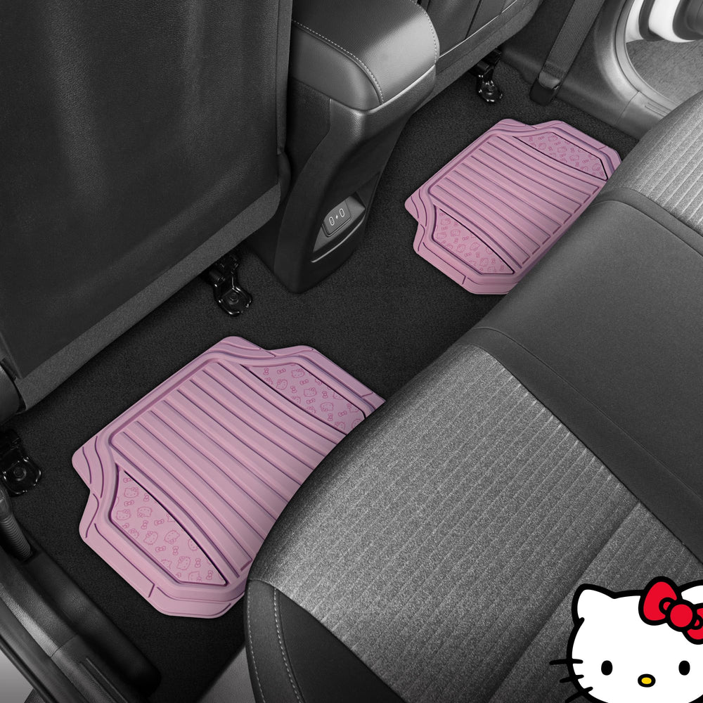 Officially licensed Carbella Hello Kitty pink car mats for fans.