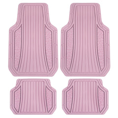 Carbella Hello Kitty front floor mats in pink, durable protection for your vehicle.