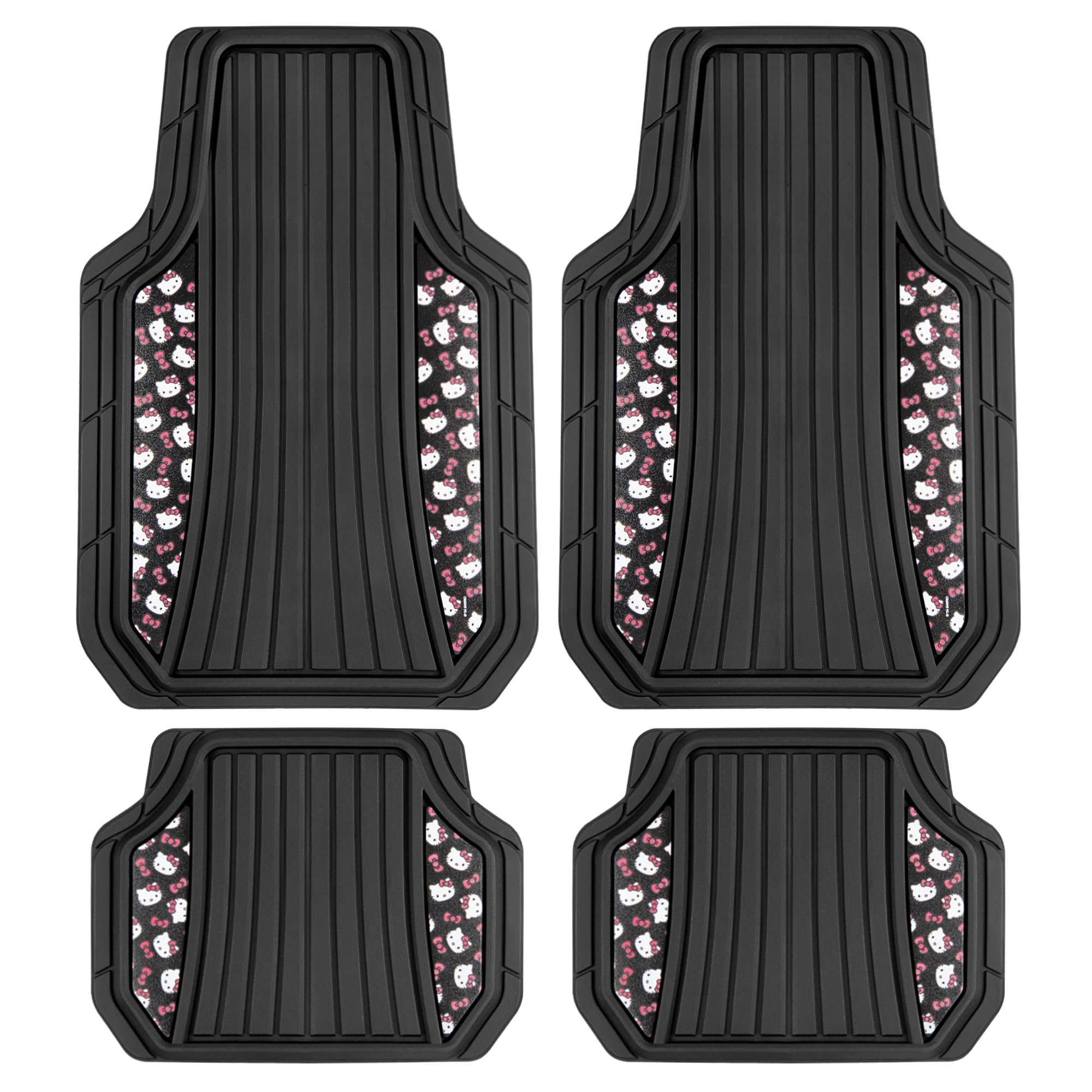 Carbella Hello Kitty front-left mat in durable rubber for all-weather protection