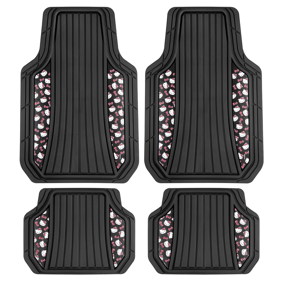 Carbella Hello Kitty front-left mat in durable rubber for all-weather protection
