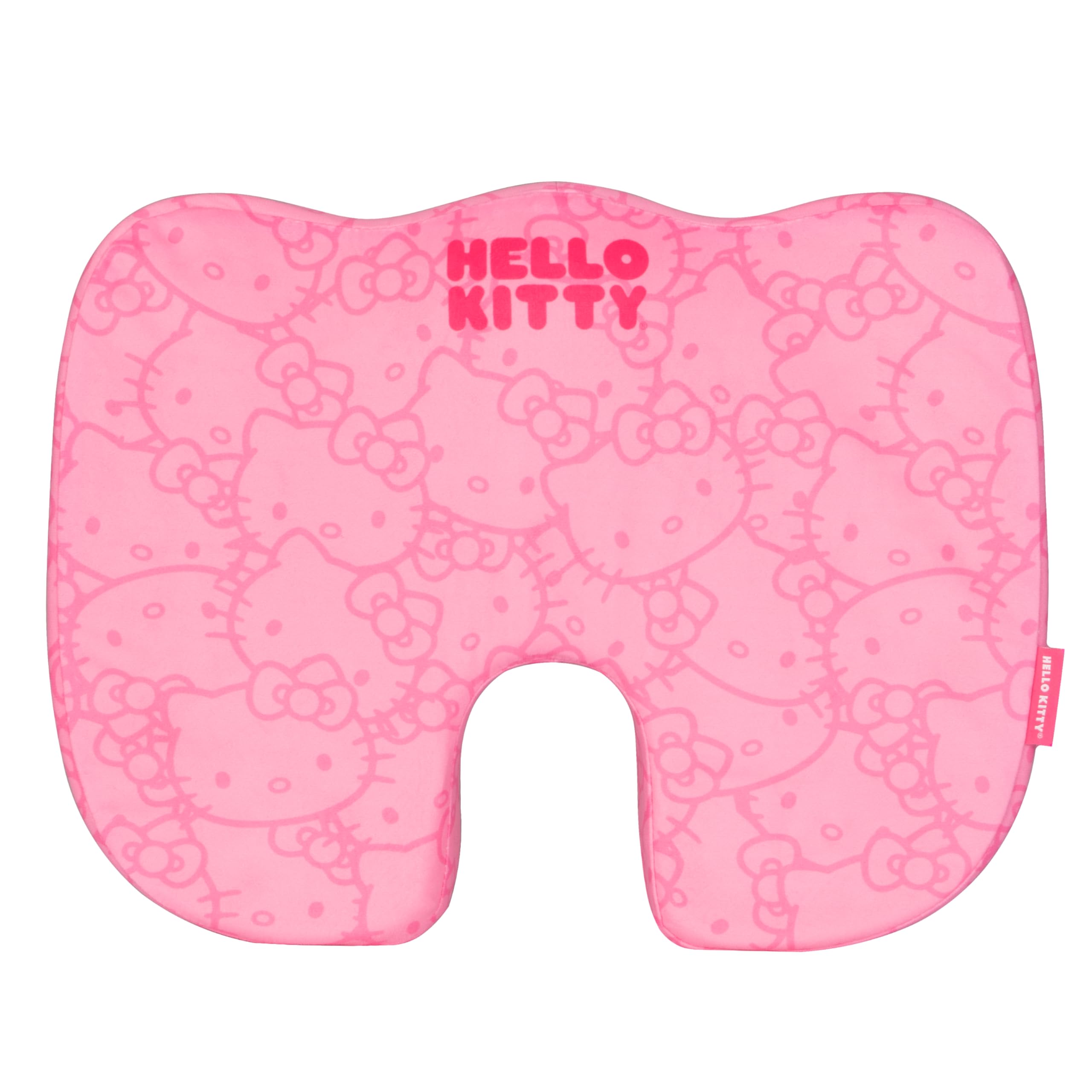 Carbella Hello Kitty cushion stitching close-up reveals durable fabric.