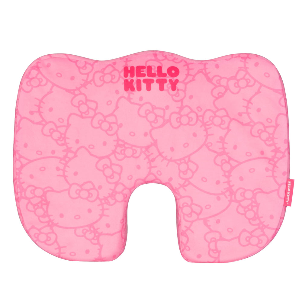 Carbella Hello Kitty cushion stitching close-up reveals durable fabric.