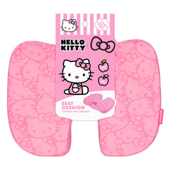 Carbella Hello Kitty seat cushion on chair improves comfort during long work days.