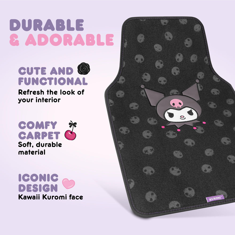 Carbella Kuromi accordion sun shade, blocks heat for comfortable trips.