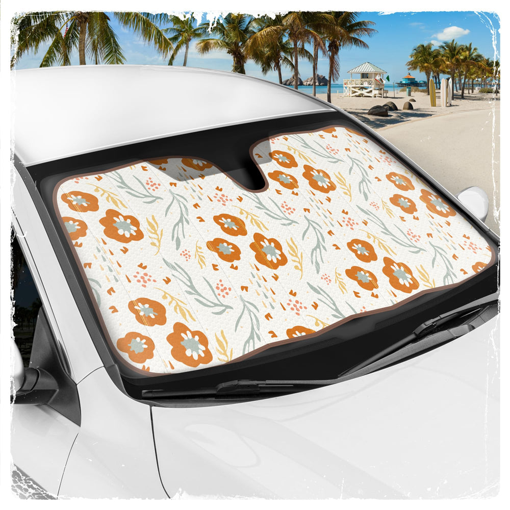 Carbella 57x27-inch shade fits most windshields for cars and trucks.