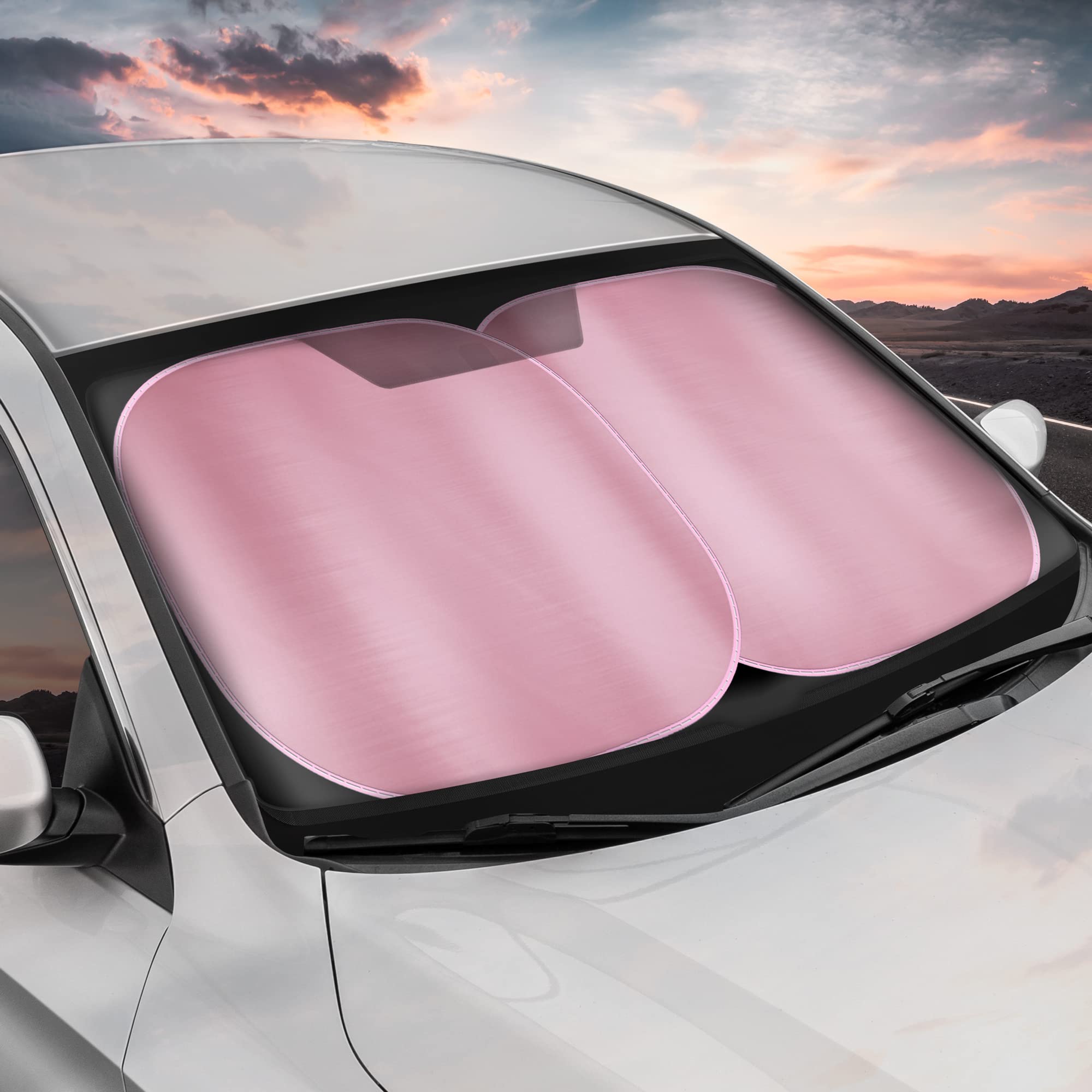 Carbella tapered edges provide snug fit on most windshields.