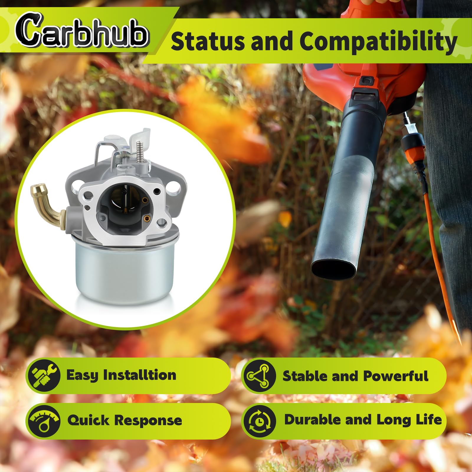 Carbhub 591925 air filter supports clean air intake
