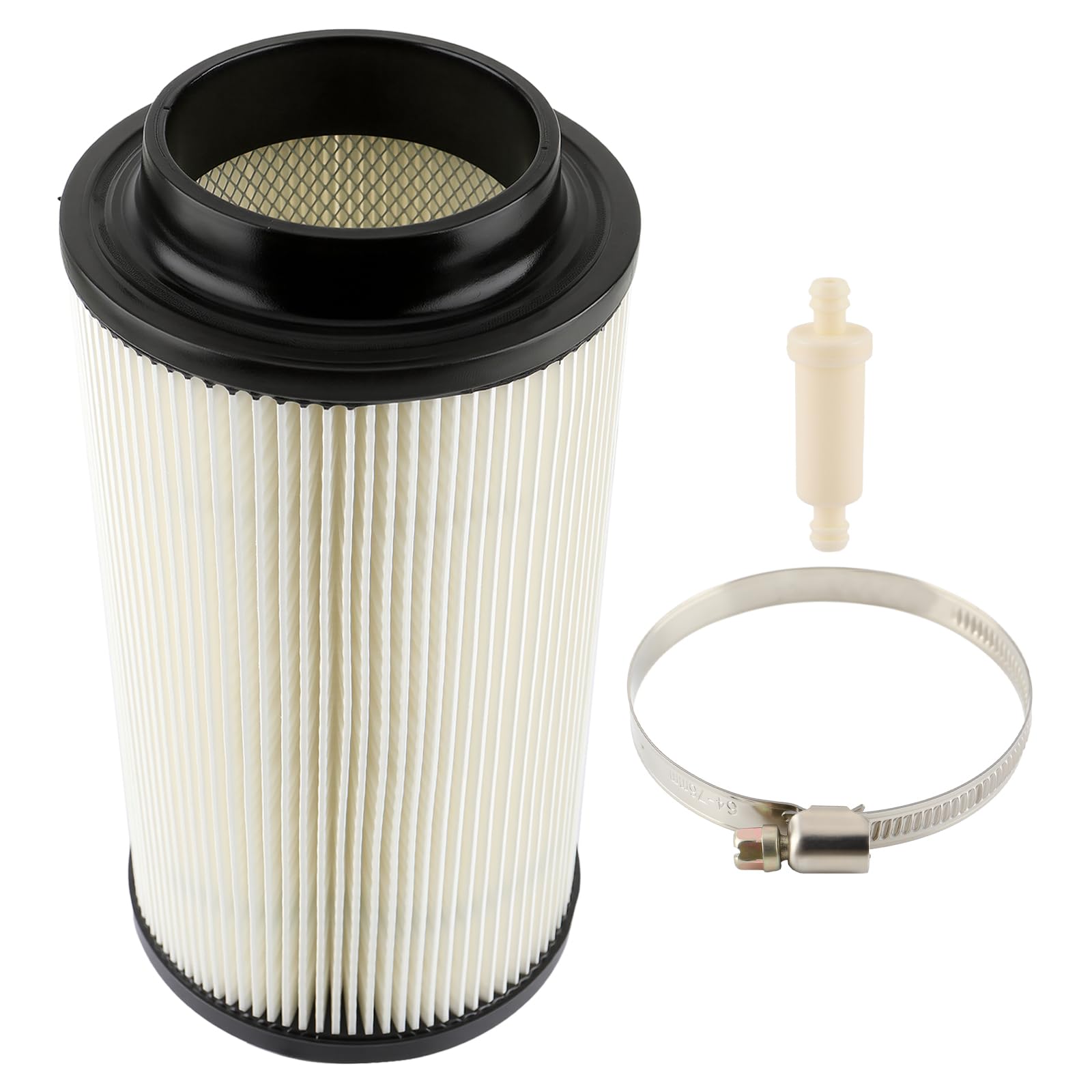 Carbhub 7080595 air filter front view for Polaris engines, improved filtration and protection.