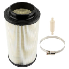 Carbhub 7080595 air filter front view for Polaris engines, improved filtration and protection.