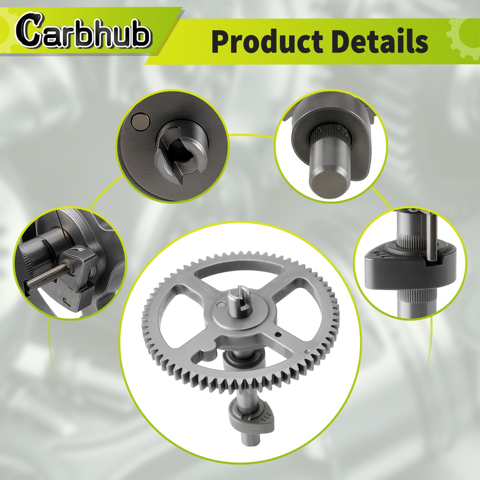 Carbhub assembly kit for 793880 camshaft with gaskets and seals.