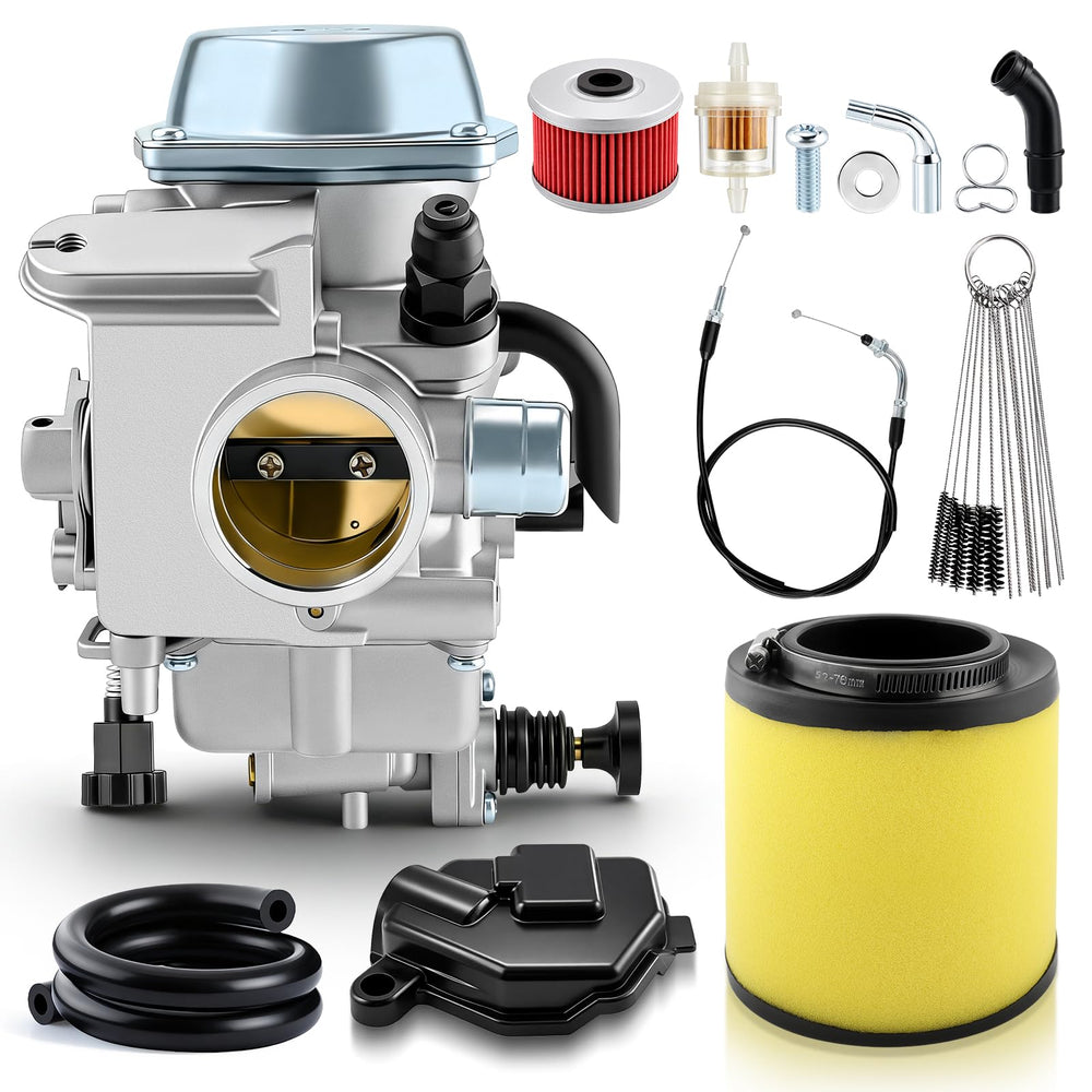 Carbhub carburetor for Honda Fourtrax enhances idle stability and throttle responsiveness.