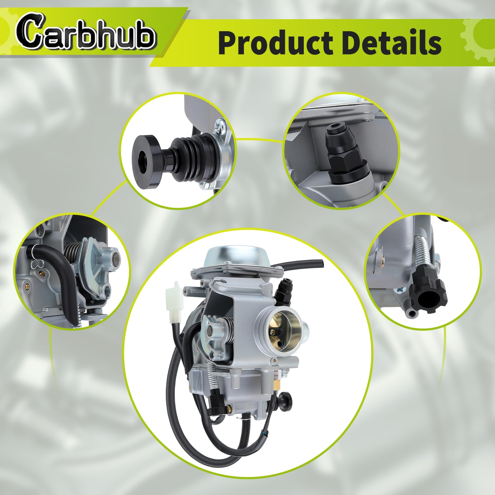 Carbhub carburetor package includes components for ready replacement