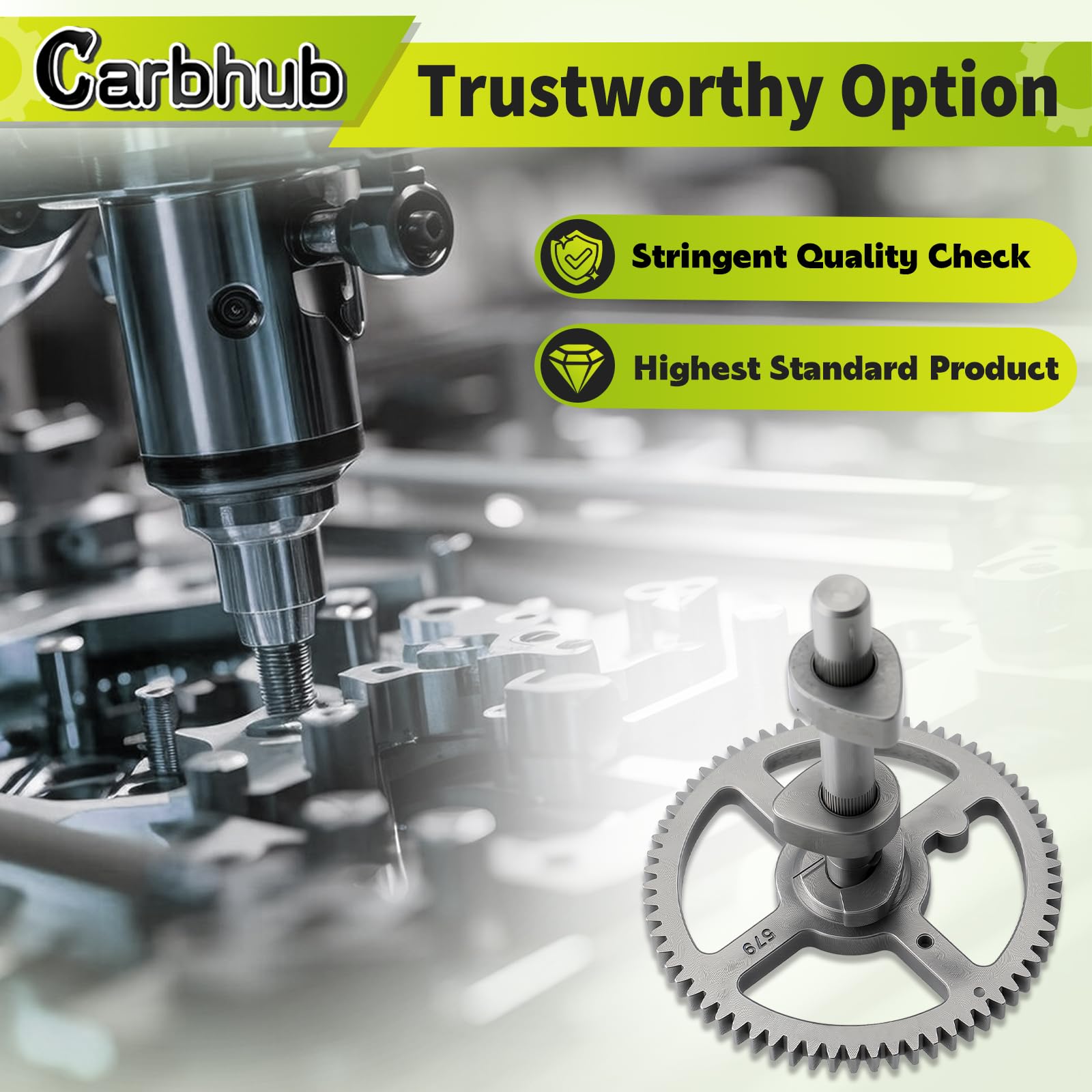 Carbhub 793880 camshaft designed for Craftsman LT series installations and smooth operation.