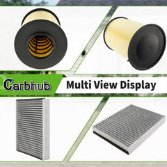 Carbhub engine air filter media close-up highlights filtration media.