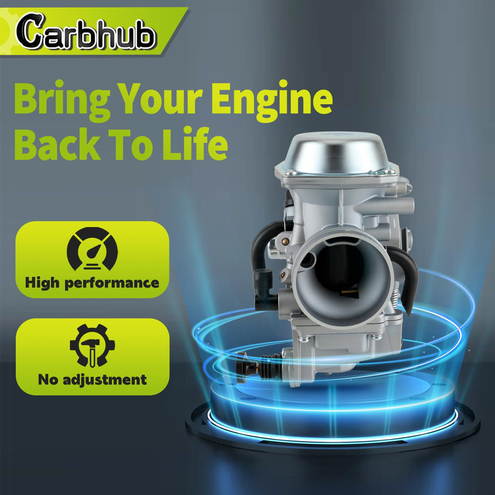 Carbhub fuel line completes the carb kit for a clean install.