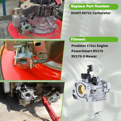 Carbhub Huayi air filter improves engine breathing for PowerSmart mower