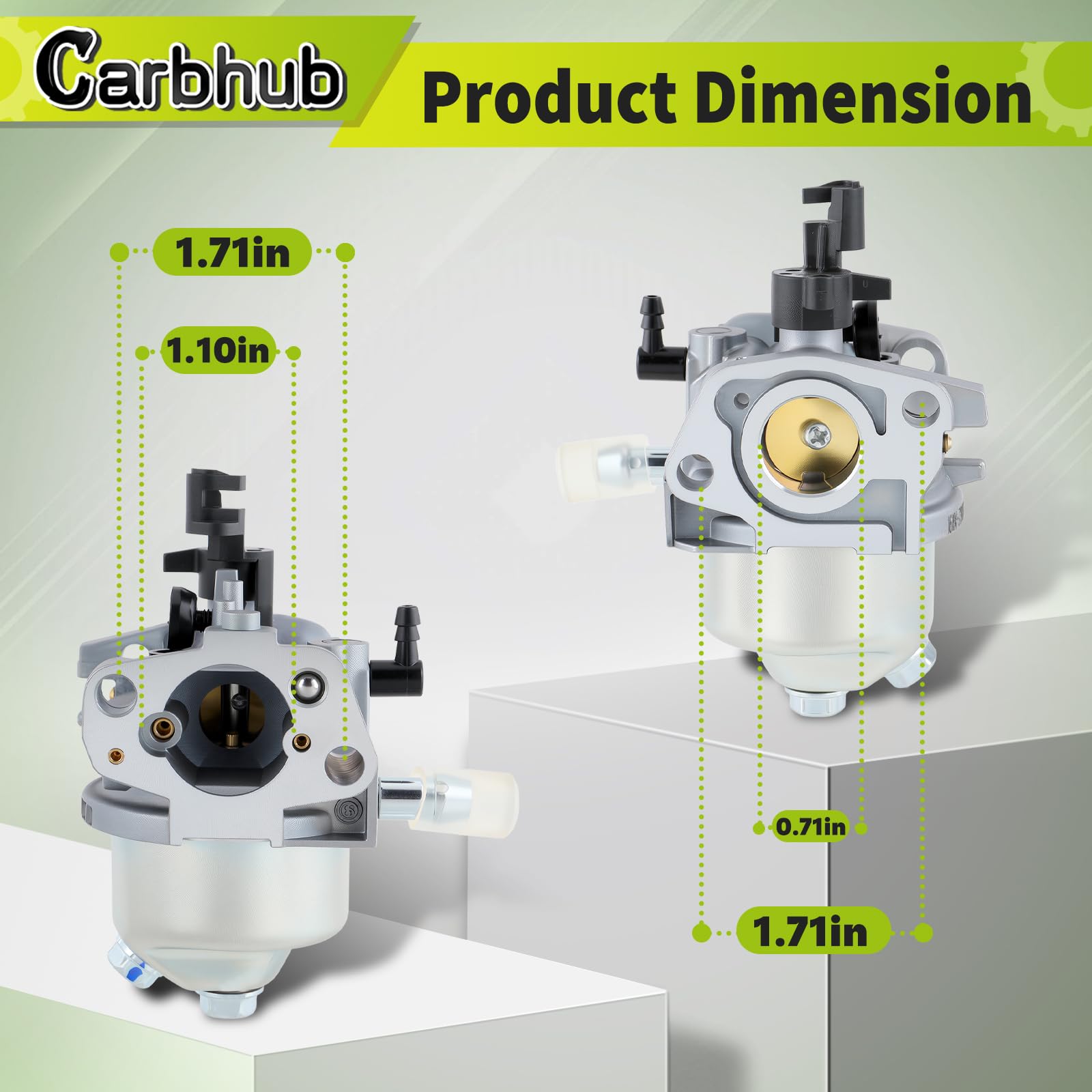 Carbhub Huayi gasket set seals for snug carburetor fit