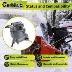 Carbhub carburetor kit includes spark plug for quick setup and ignition