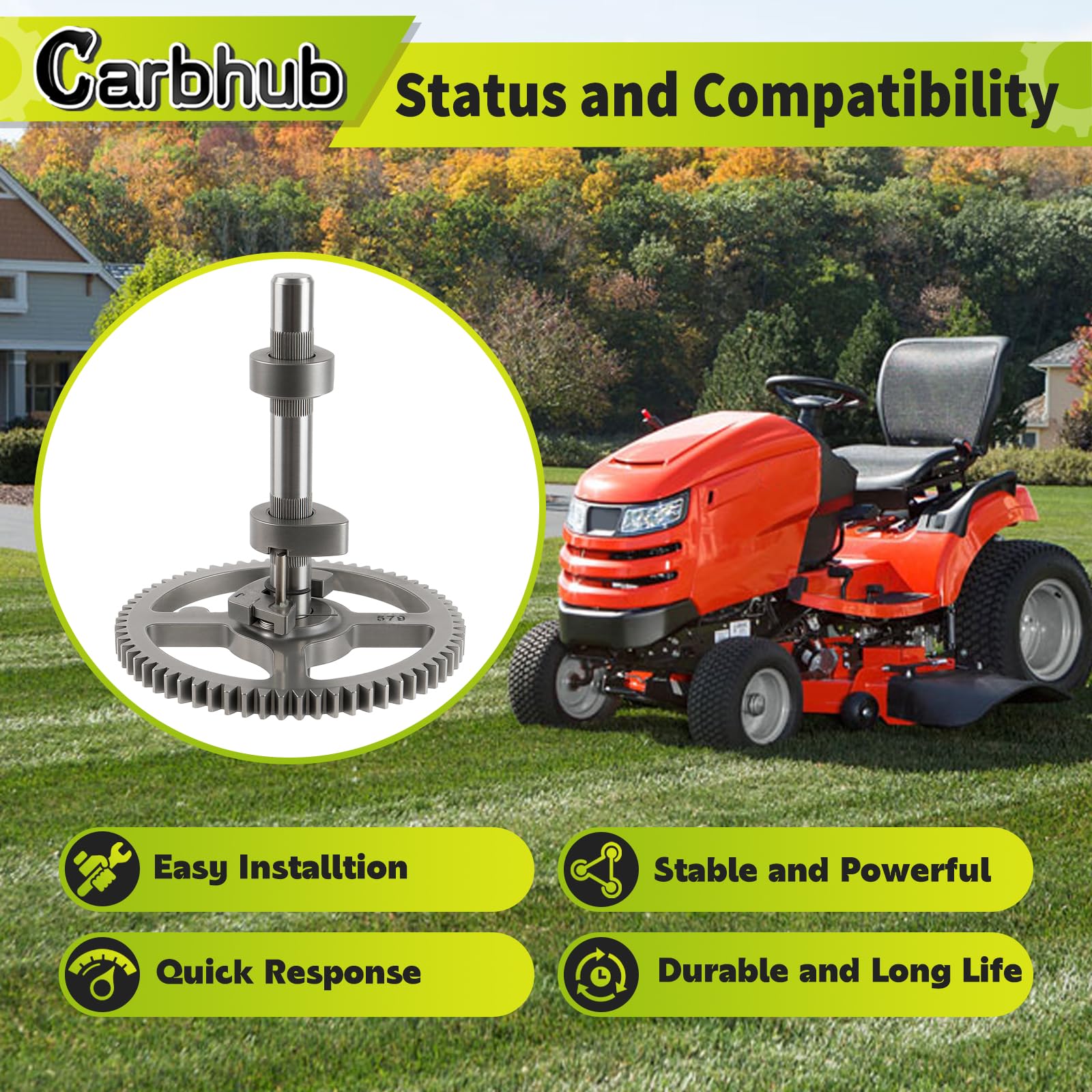 Carbhub 793880 camshaft for Toro LX426 ready for easy installation and mowing performance.