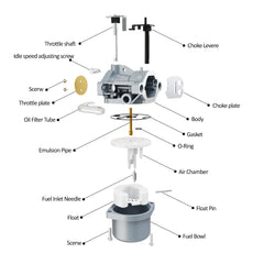 Carbman carburetor with gasket 796077 ensures sealed, smooth fuel flow