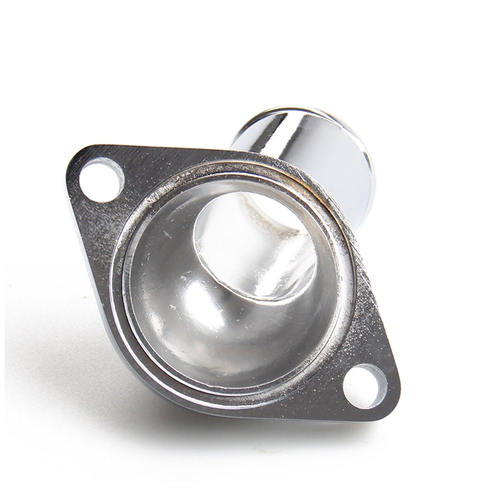 CarBole thermostat housing assembly shows chrome finish and precise fit.