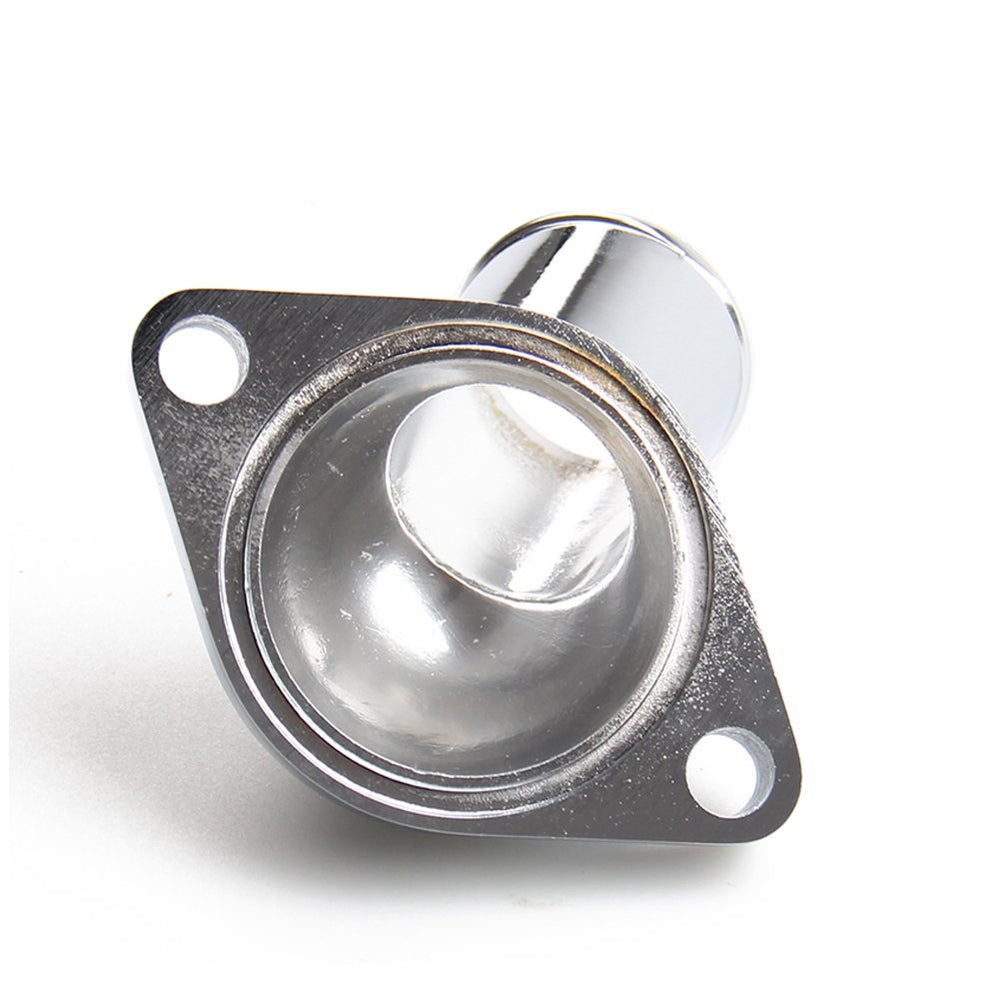 CarBole thermostat housing assembly shows chrome finish and precise fit.
