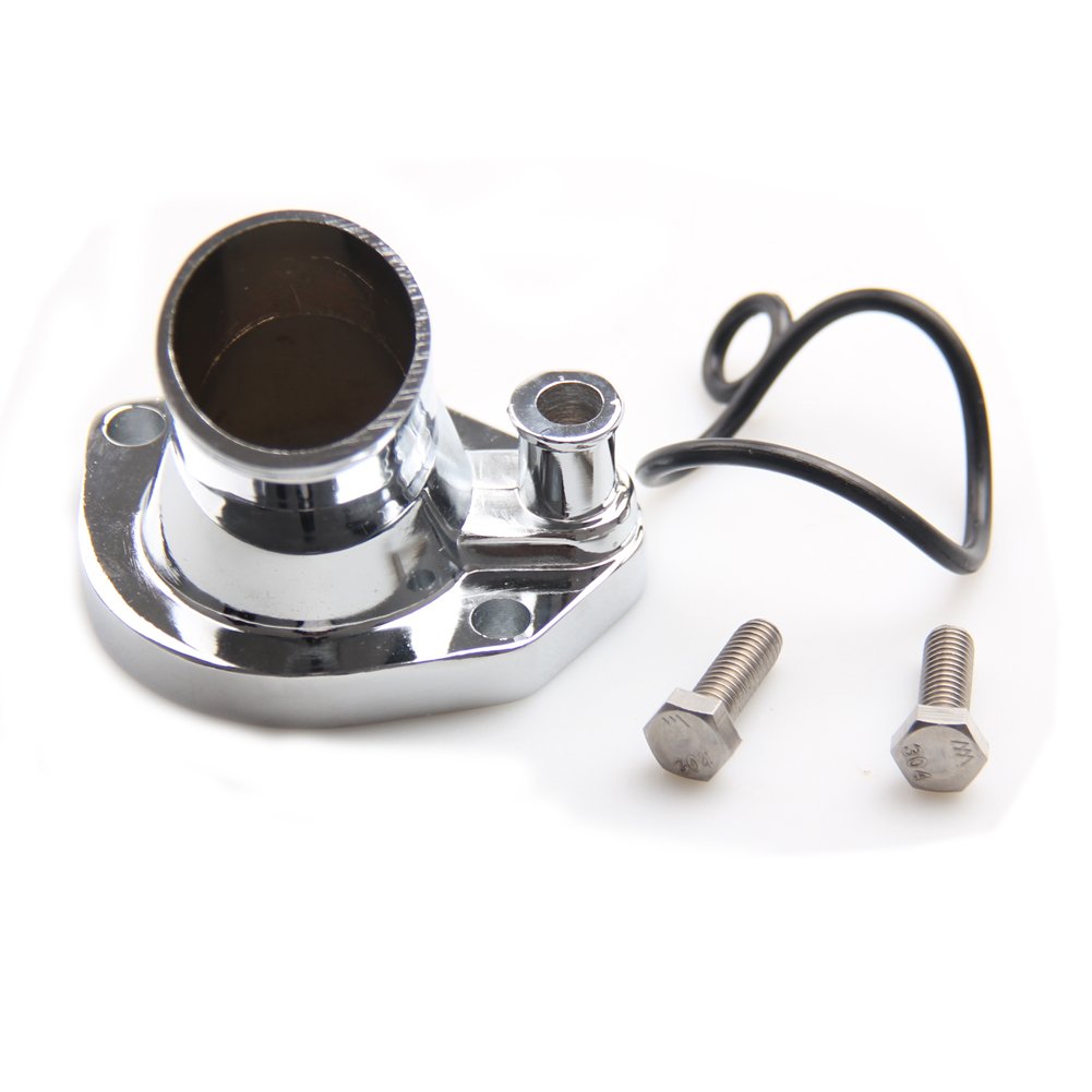 CarBole aluminum alloy thermostat housing for durability and heat transfer.