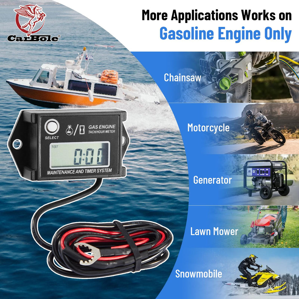 CarBole unit is battery powered with CR2450, no external power required.