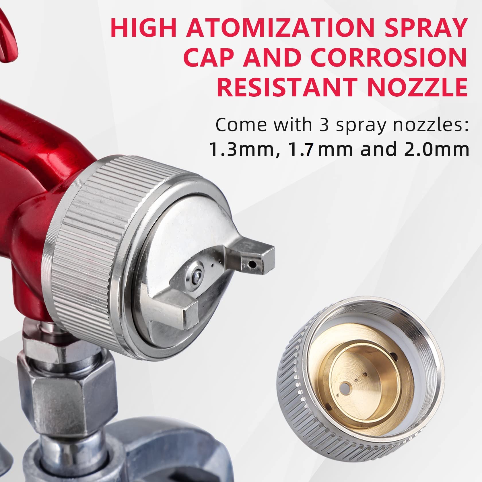 CarBole brass nozzle for steady spray performance
