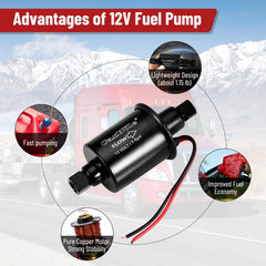 CarBole 7-9 PSI output supports steady fuel flow for diverse carburetor setups.