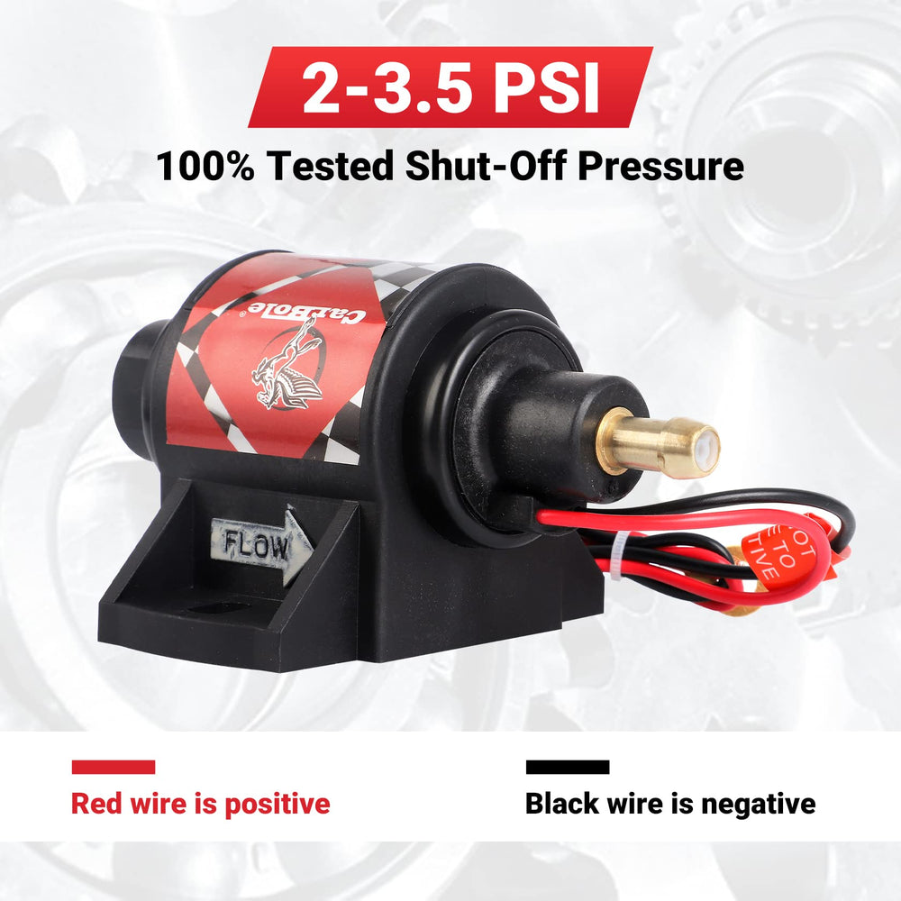 CarBole 12V pump with two-wire design for easy installation