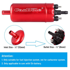 CarBole high-flow pump delivering 120 LPH at 6 bar