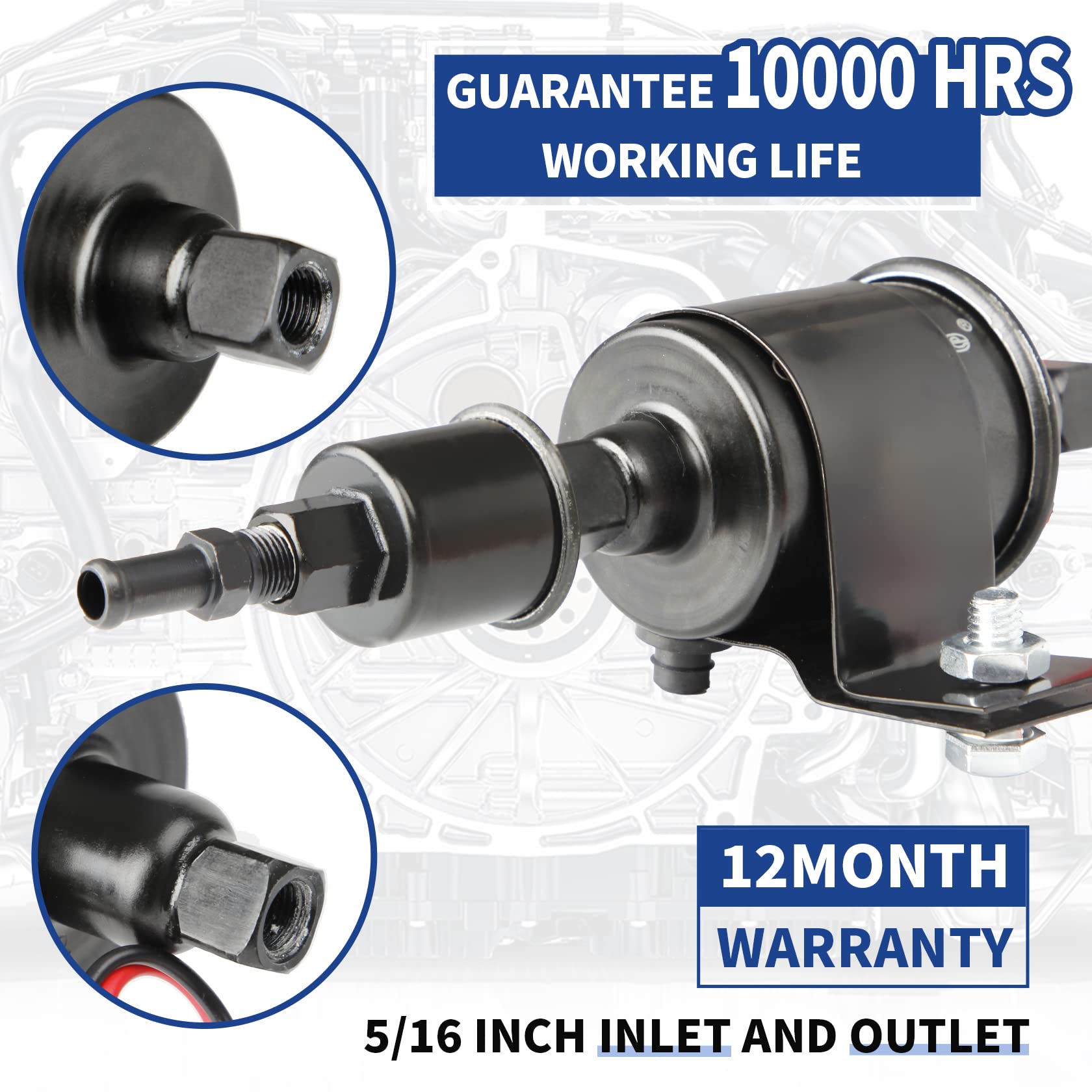 CarBole pump application image demonstrates gasoline and diesel compatibility.