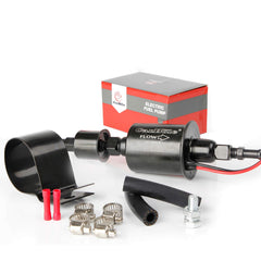 CarBole E8012S universal inline fuel pump front view for quick identification.
