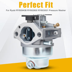 CARBORX RY803001 carburetor side view showing compact design for easy installation.