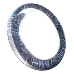 CarBowz disposable steering wheel cover with elastic bands for fast, clean service.