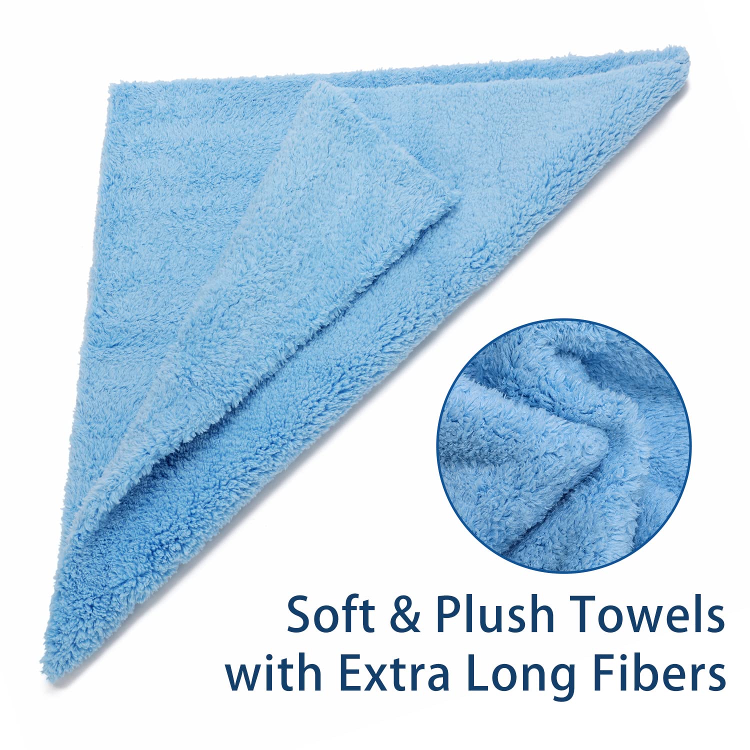 CARCAREZ 450gsm microfiber towels offer plush softness and strong absorbency.