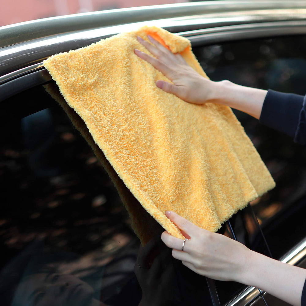 CARCAREZ care instructions for washing and drying microfiber towels