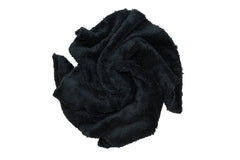 CARCAREZ edgeless microfiber towel with plush pile safe on delicate car surfaces.
