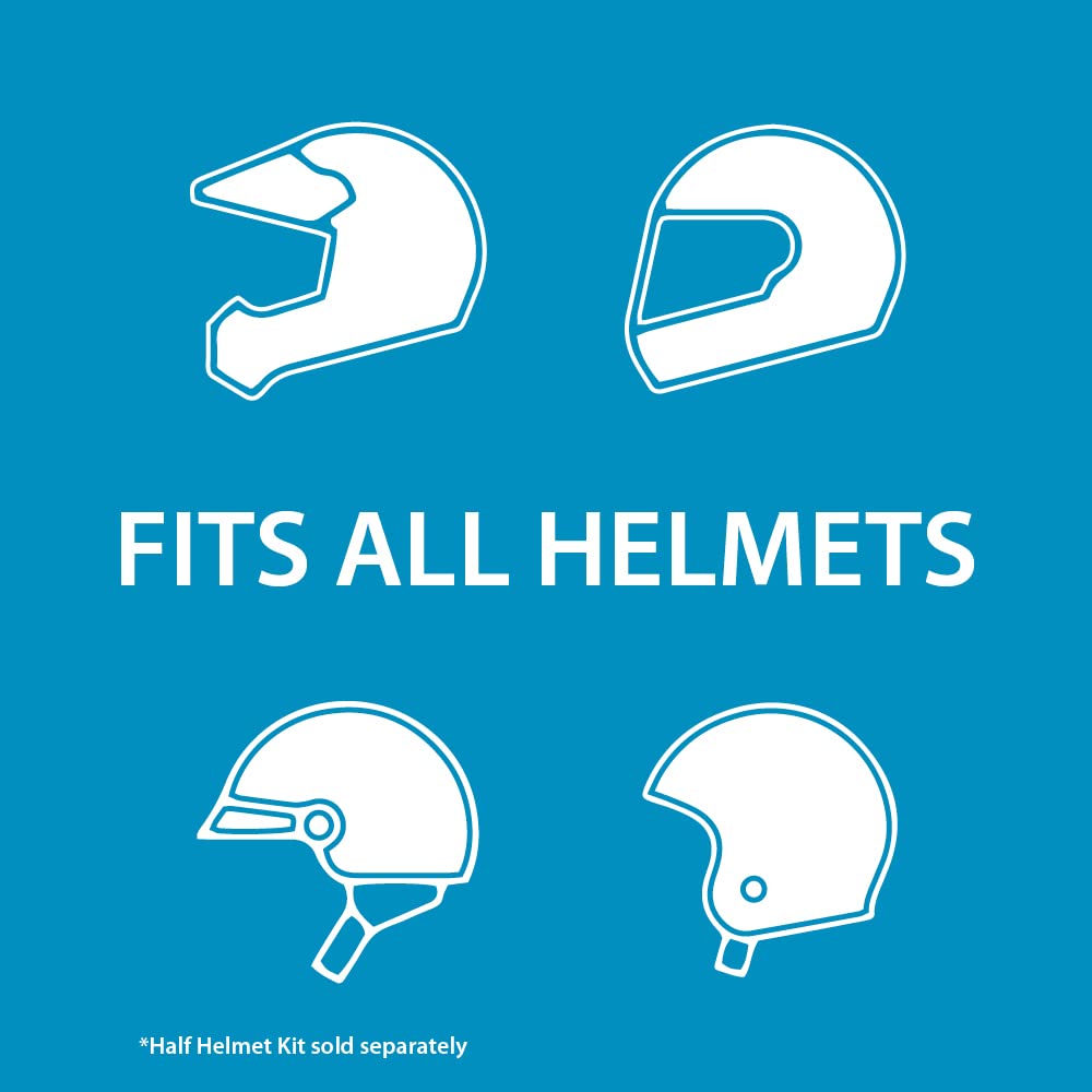 Secure helmet-mount setup for Cardo Freecom 2X