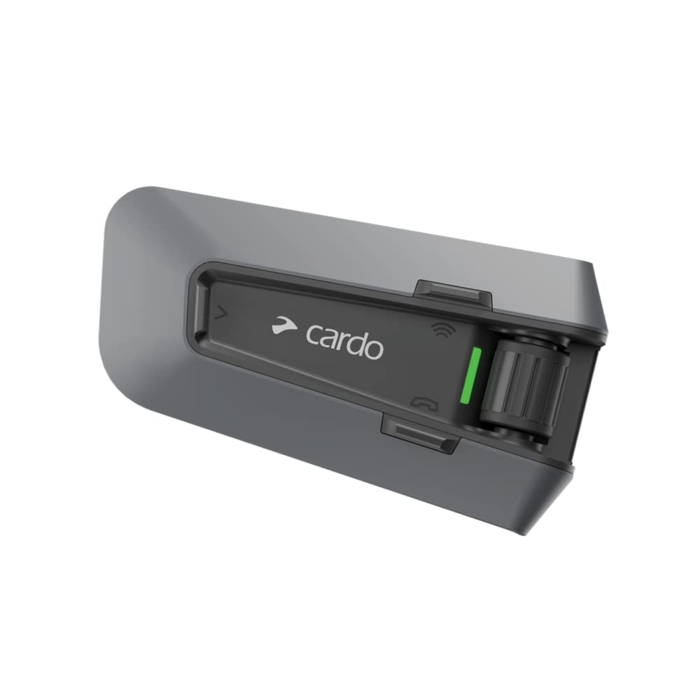 Cardo PackTalk Edge ORV helmet intercom for handsfree group chatter on rugged trails.