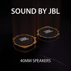 Cardo Packtalk Neo 40mm speakers delivering clear ride audio.