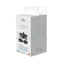 Cardo Packtalk Outdoor IP67 waterproof design withstands rain and mud for reliable rides.