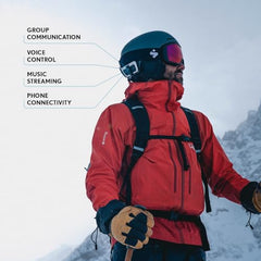 Cardo PackTalk Outdoor IP67 waterproof for all-weather use.