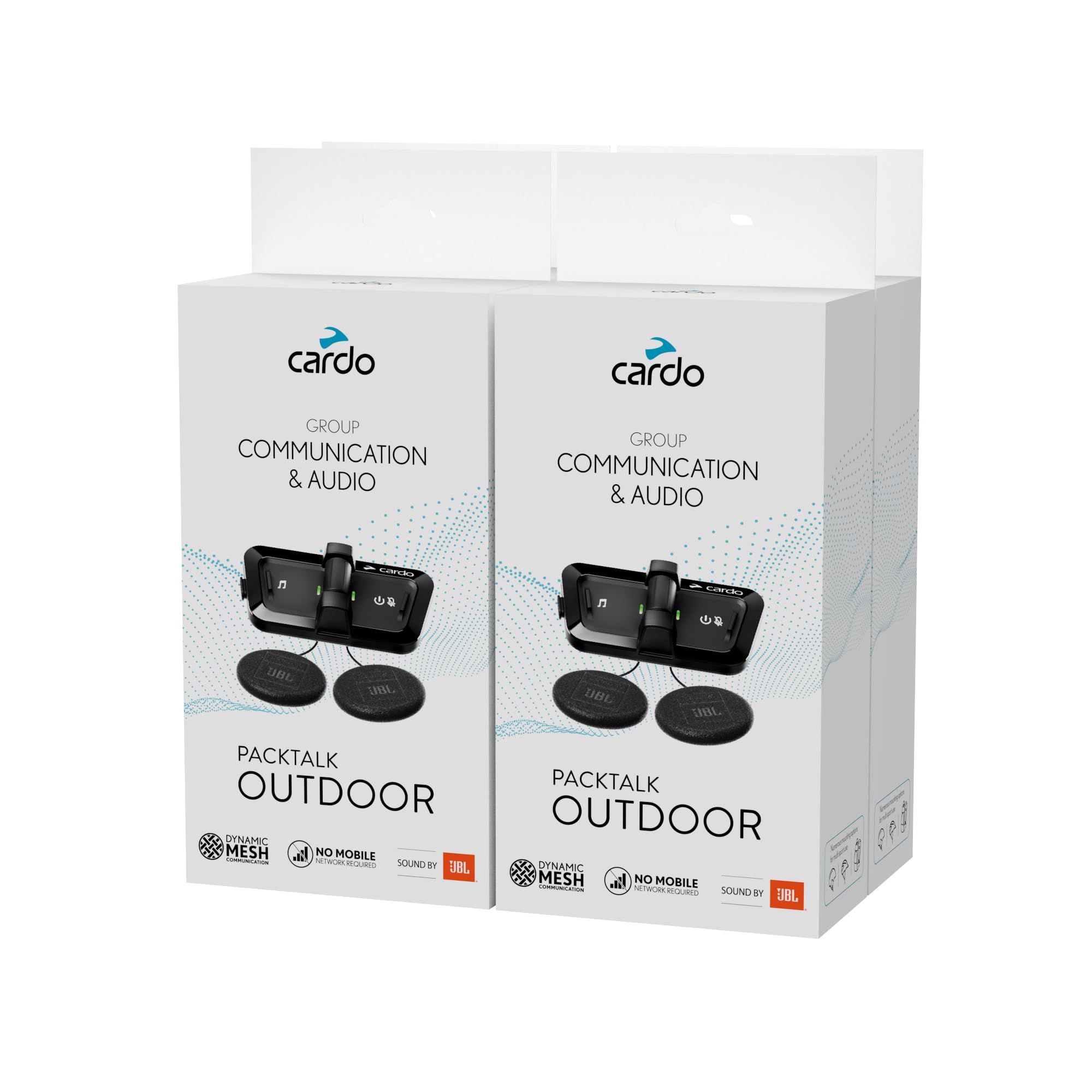 Cardo Packtalk Outdoor main unit with JBL speakers for clear group talks